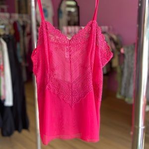 Pink Wacoal Sheer Tank